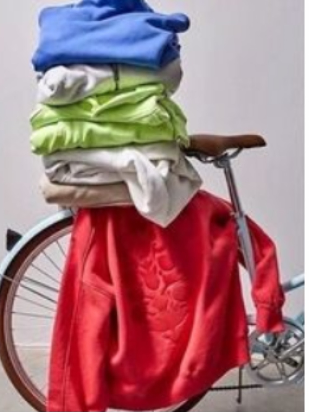 Free People Movement A CUT ABOVE FLOCKED BUTI LOGO HOODIE IN RALLY RED